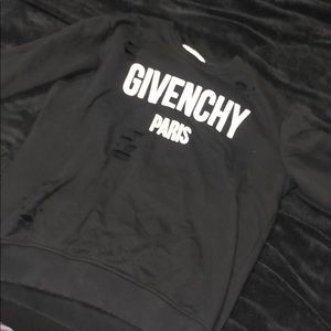 Givenchy “destroyed” sweatshirt